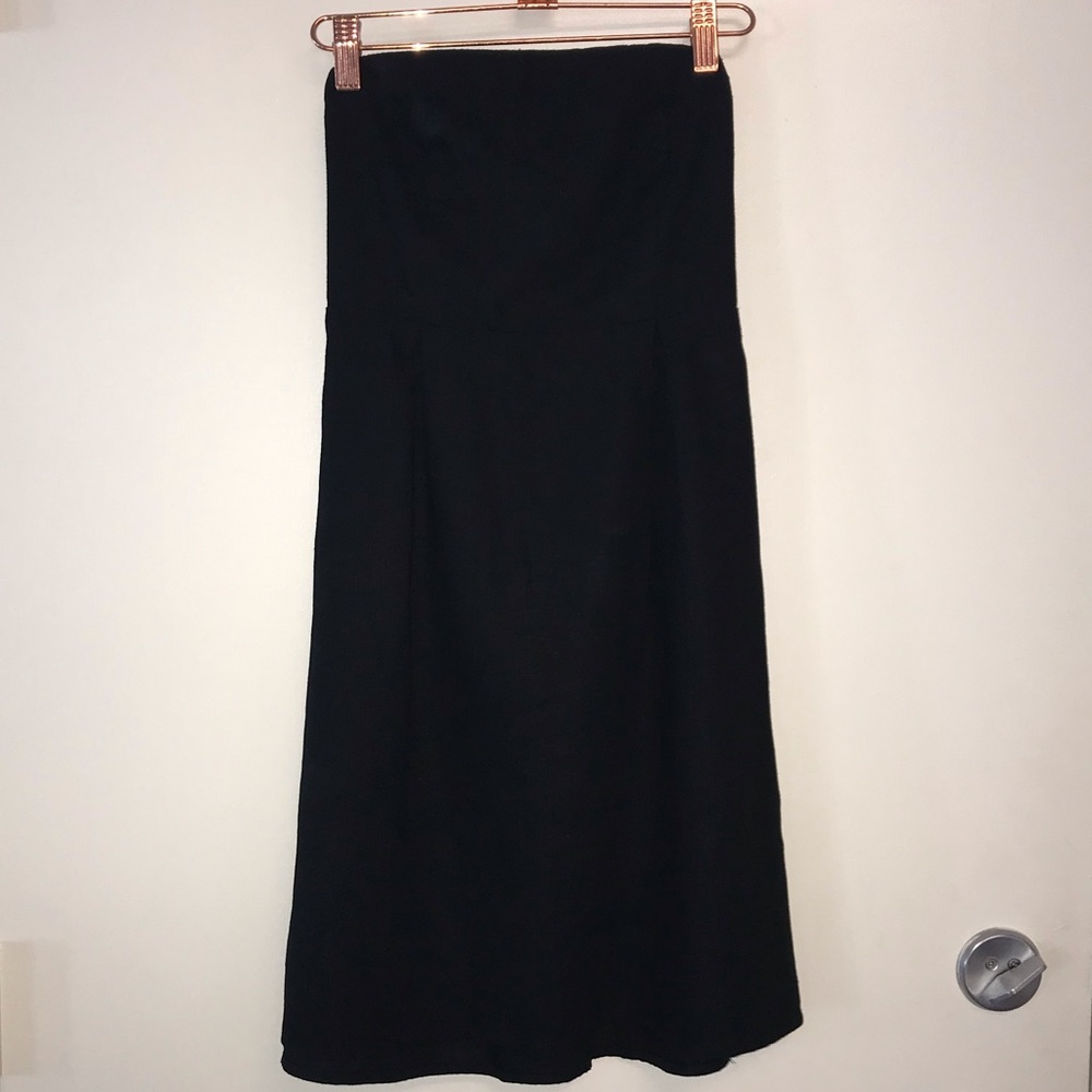 🌴3/$20 Old Navy Linen Blend Strapless Dress Black